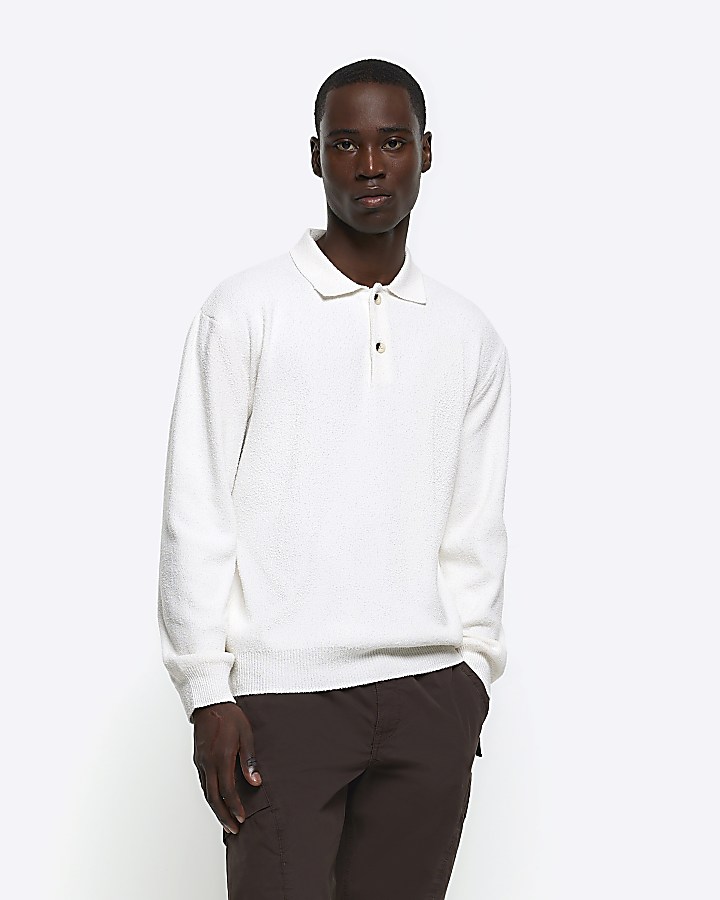 River island cheap long sleeve polo