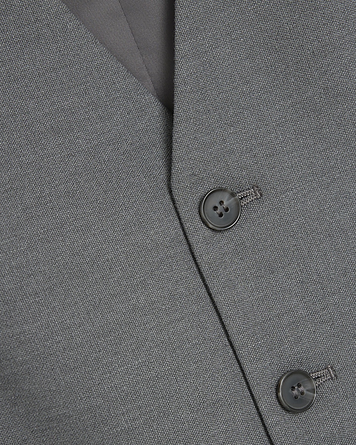 3510190 Grey-Blue Long Waistcoat