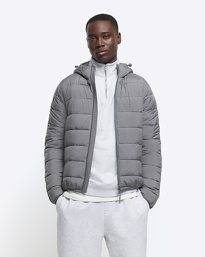 Grey on sale puffer jacket