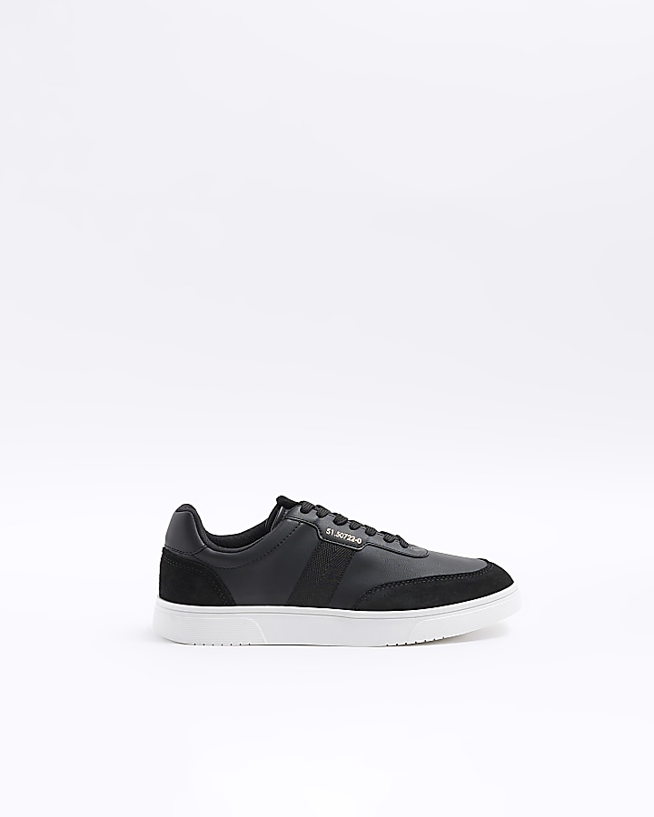 Black skater trainers River Island