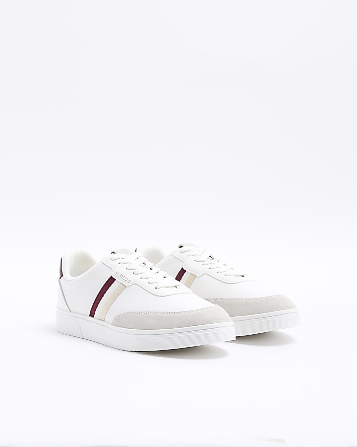 White skater trainers | River Island