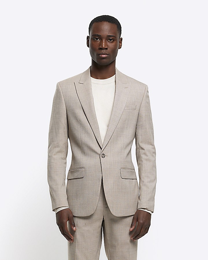 Slim-Fit Wool Suit Jacket