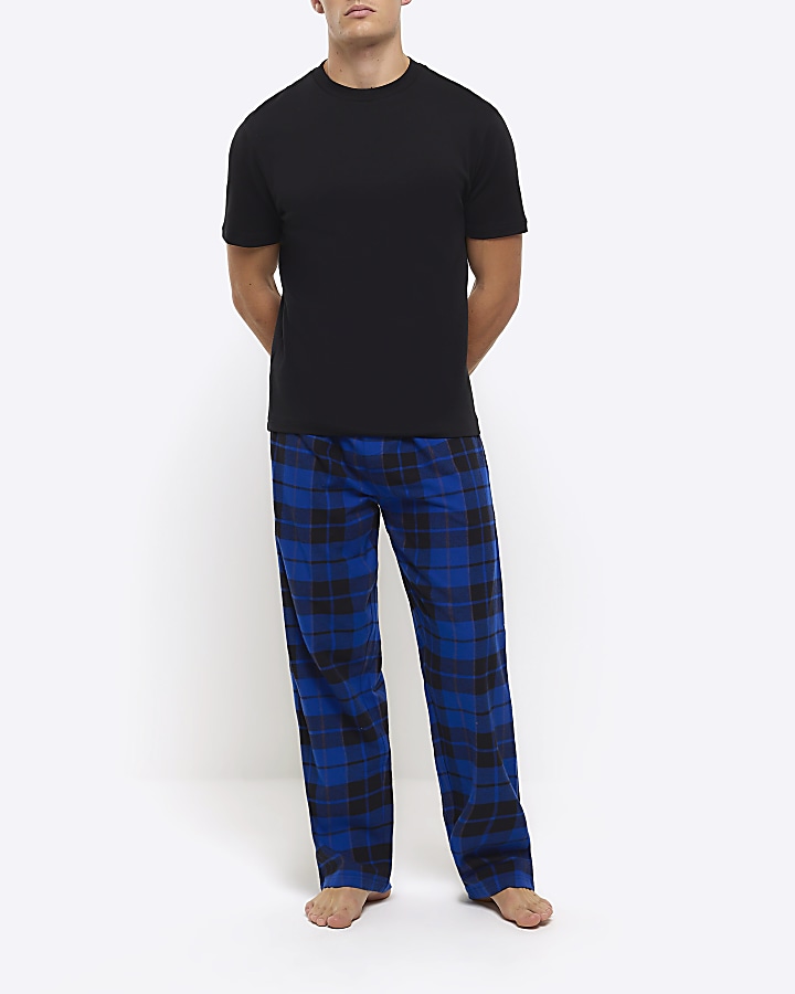 Blue Checkered Pajama Pants – Body By RR