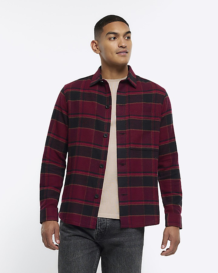 River island sale flannel shirt