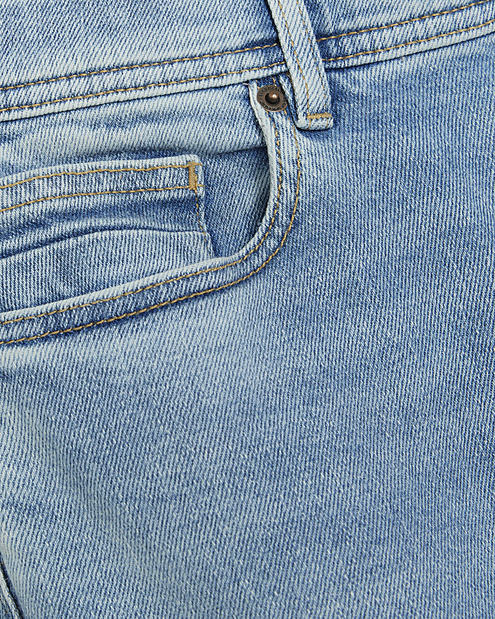 Light blue skinny fit jeans | River Island