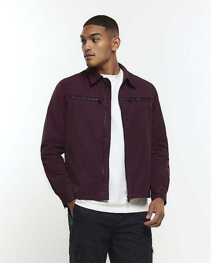 River island sale mens red jacket