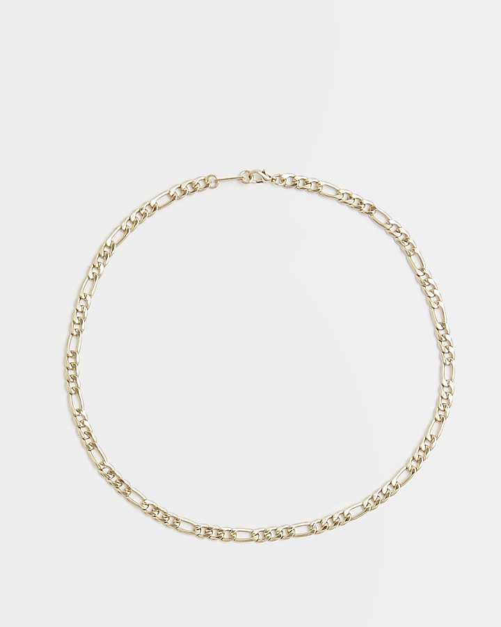 Gold colour chain necklace