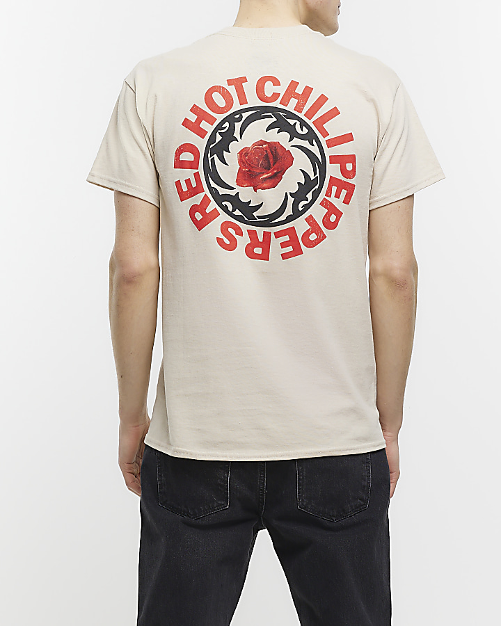 Beige Regular Red Hot Chilli Peppers T-shirt