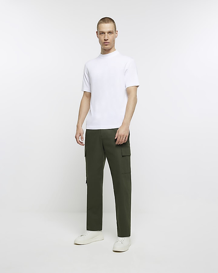 White slim fit tshirt River Island