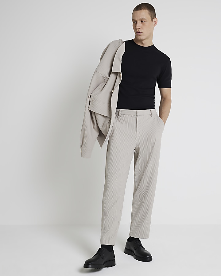 Tapered hot sale smart trousers