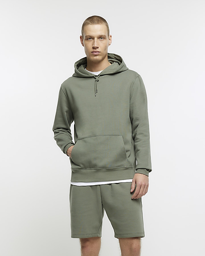 Plain cheap khaki hoodie