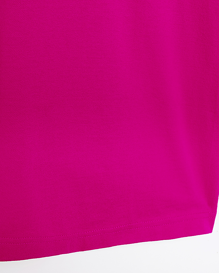 Pink slim fit t-shirt