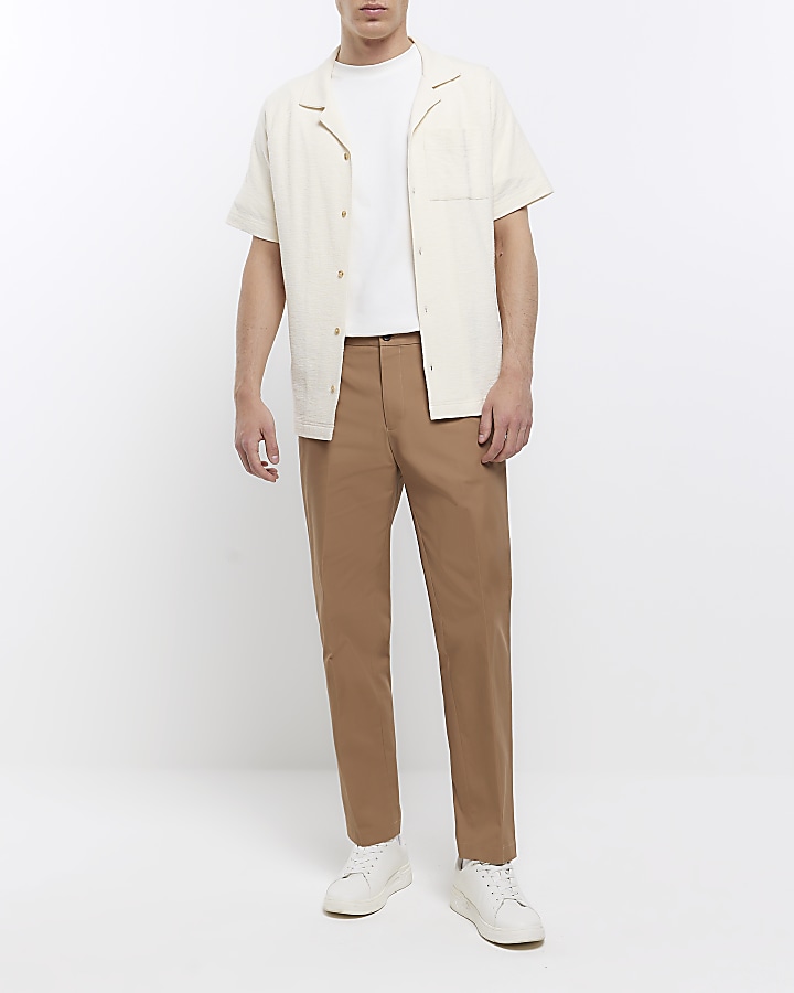 Tapered smart hot sale trousers