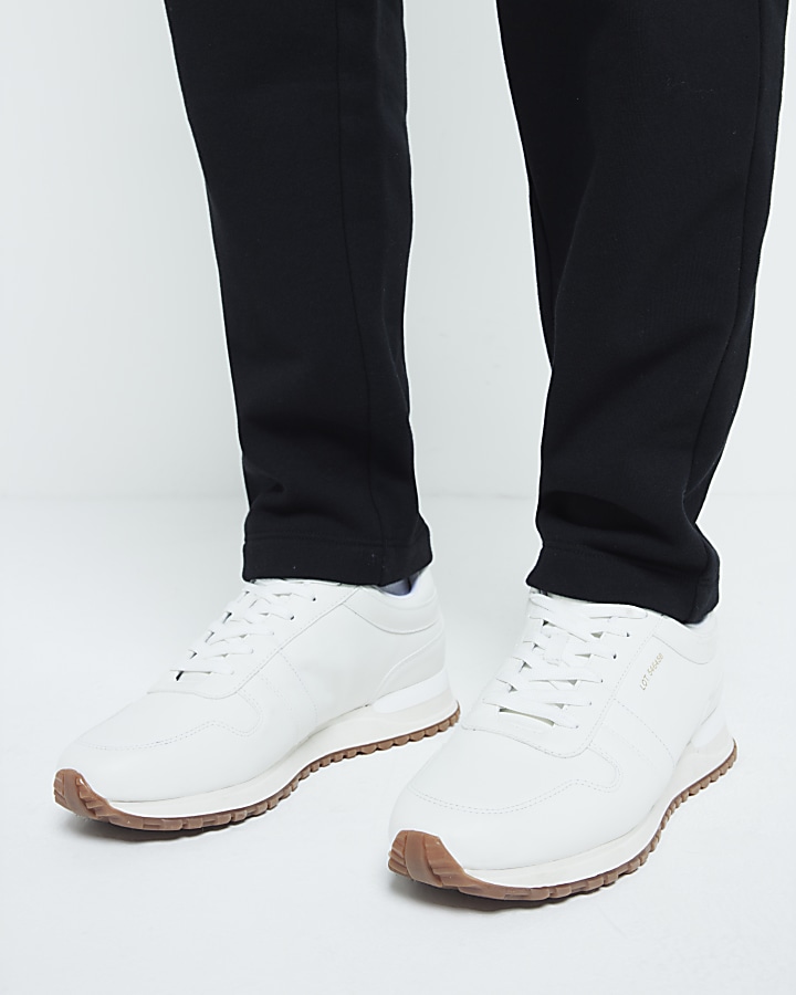 Mens white store trainers river island