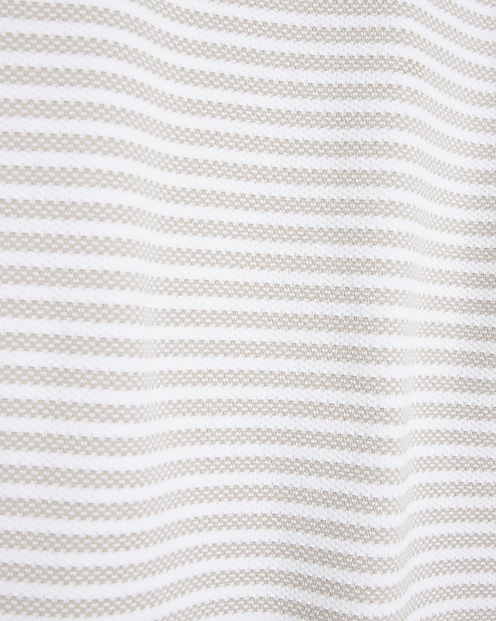 Stone regular fit striped t-shirt