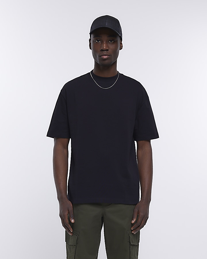 Black RI studio oversized fit t-shirt