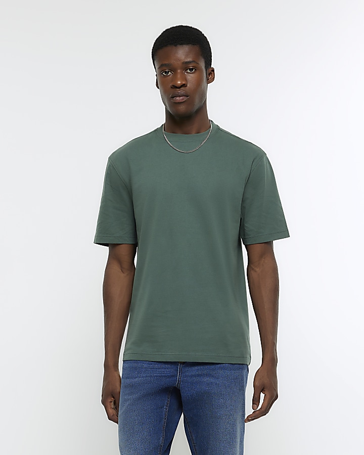 Green regular fit t-shirt | River Island