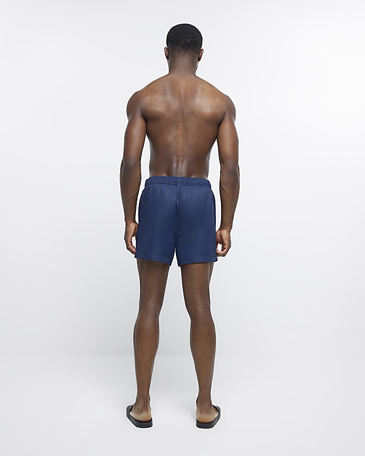 Navy regular fit multipack of 2 swim shorts | River Island