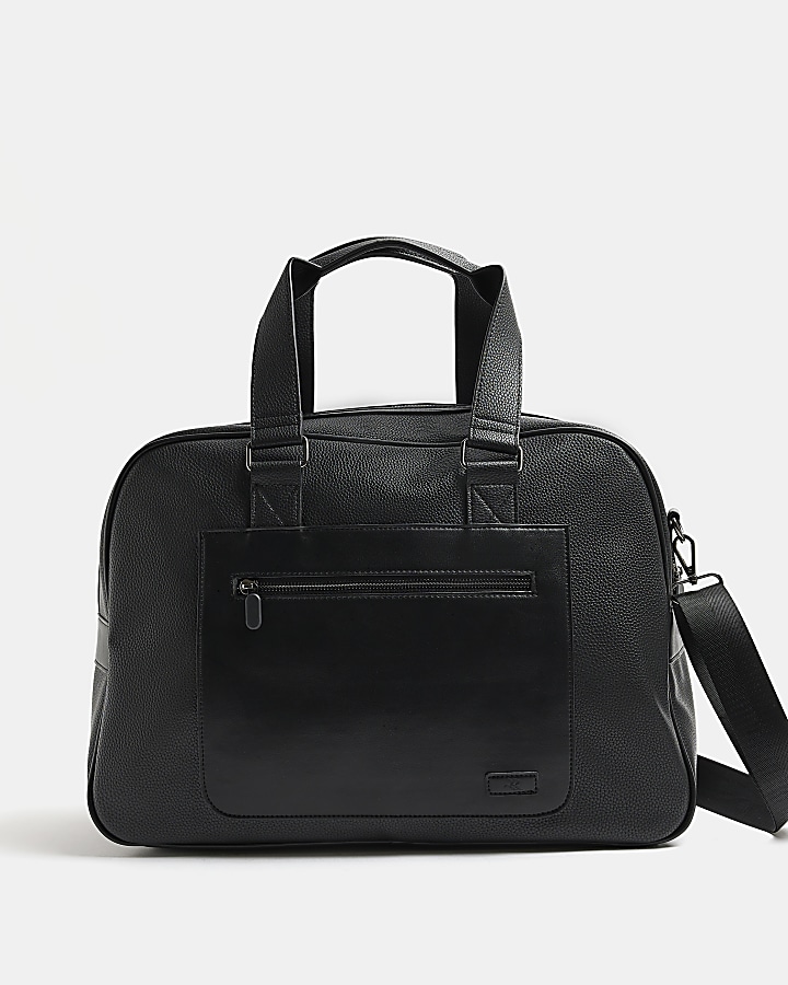 Faux leather holdall discount bag