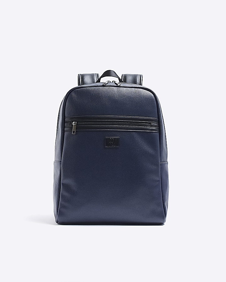 Navy pebbled rucksack