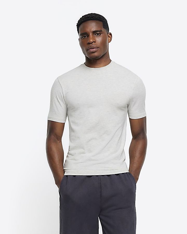 River island mens muscle fit hot sale t shirts