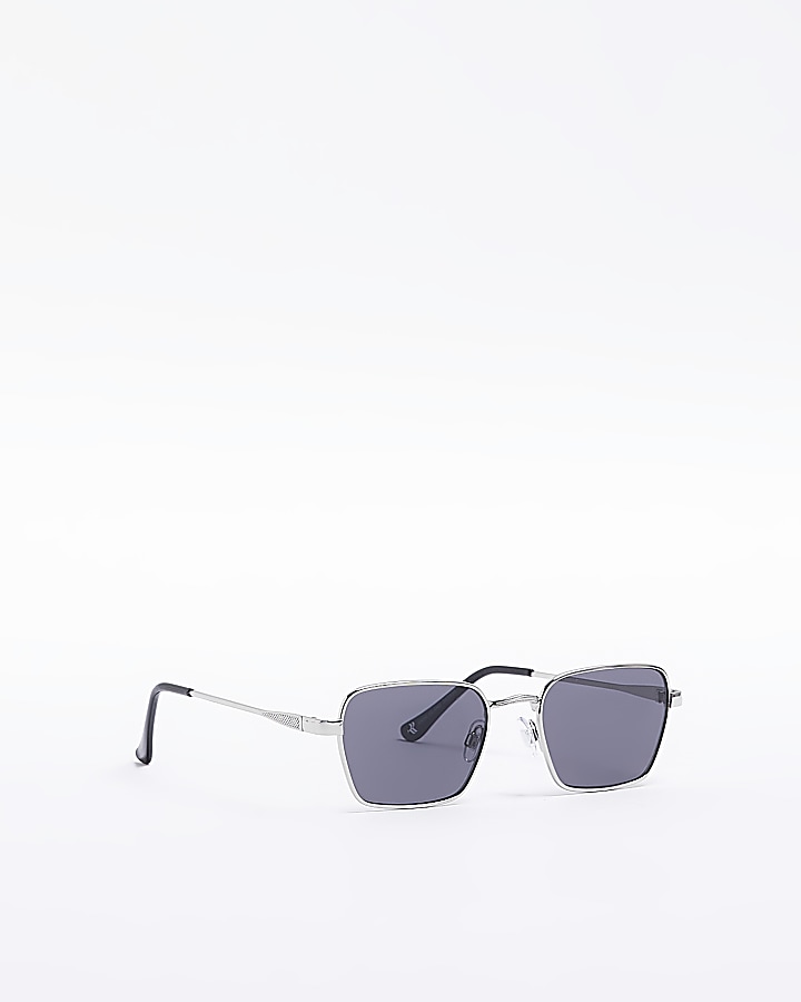 Silver tinted lenses square sunglasses