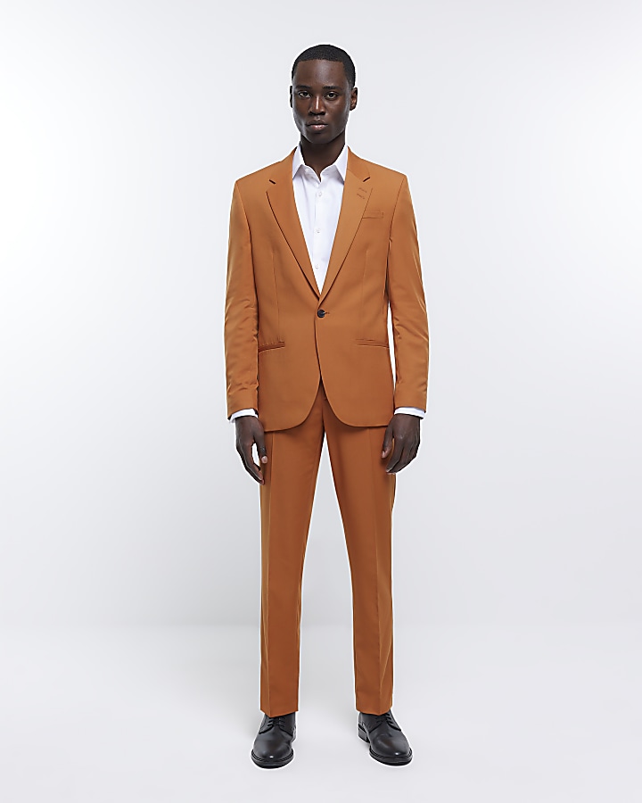 Slim-fit suit trousers