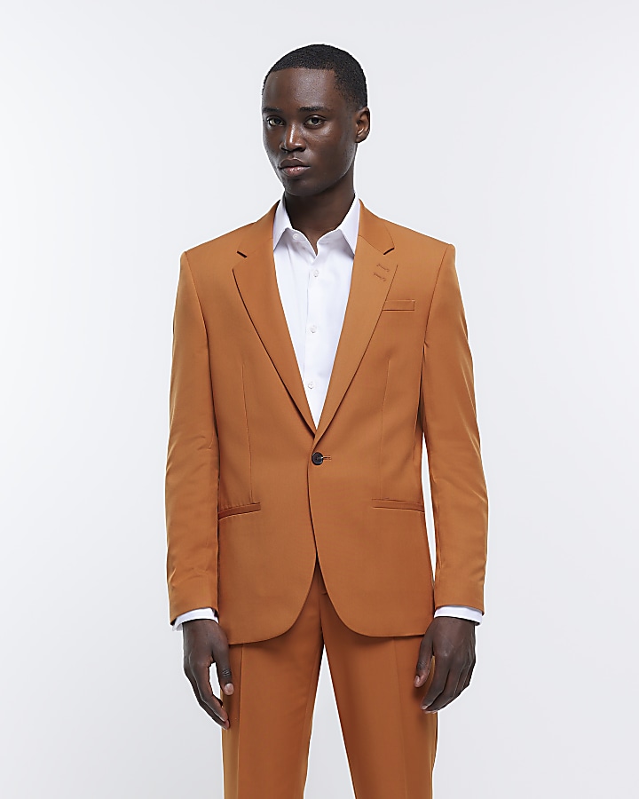 Orange hot sale tuxedo jacket