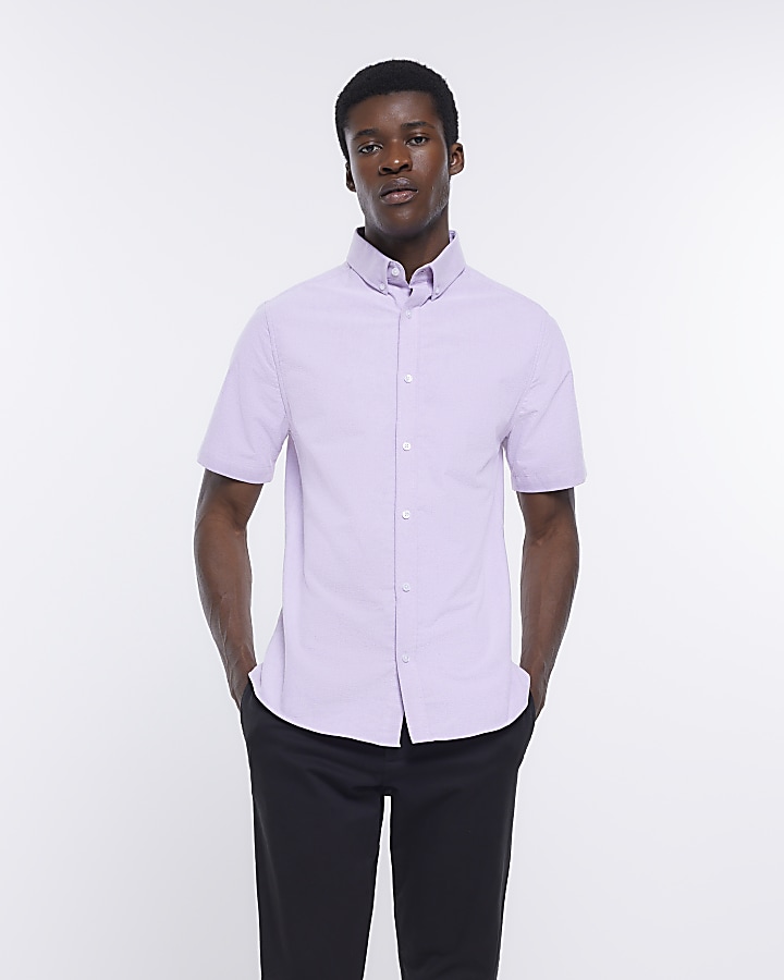 Stretch oxford slim outlet fit shirt