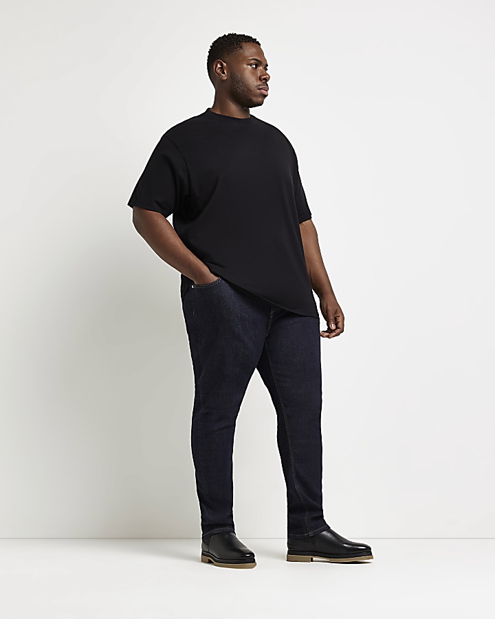 Big & Tall navy slim fit jeans | River Island