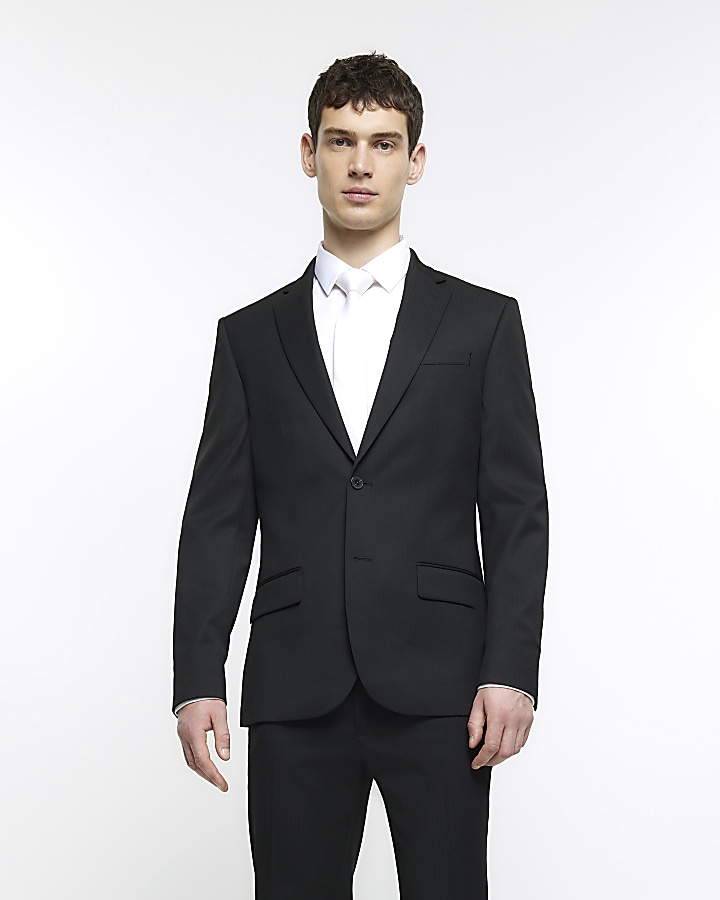 All black skinny suit sale