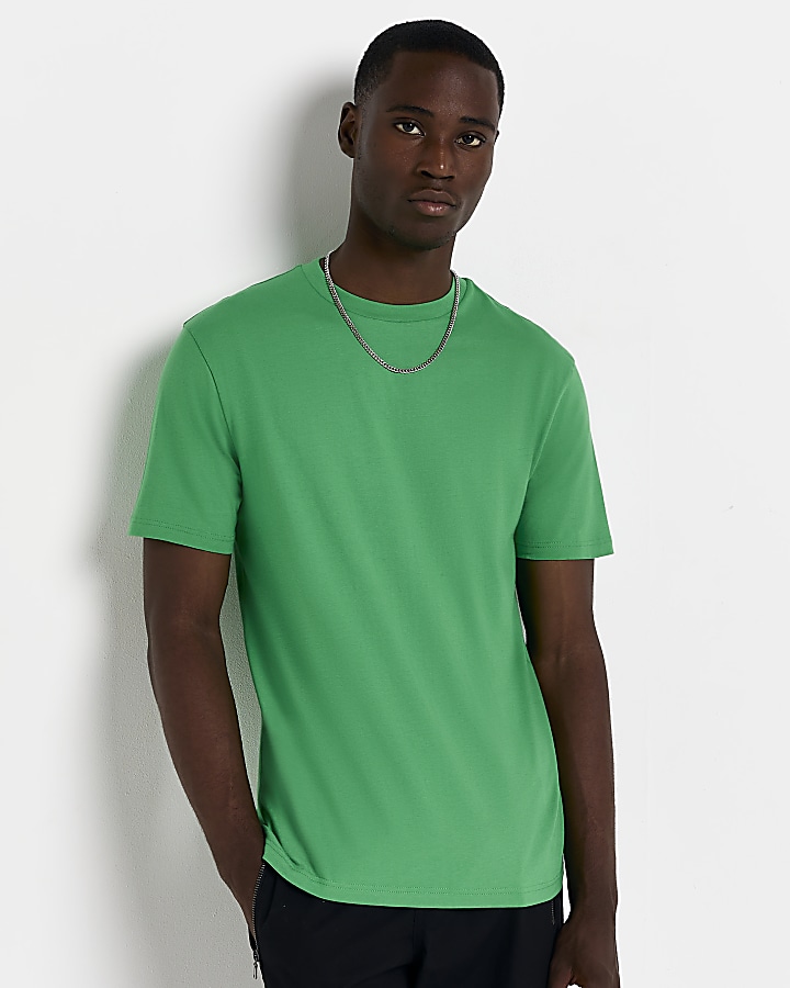 Green slim fit t-shirt