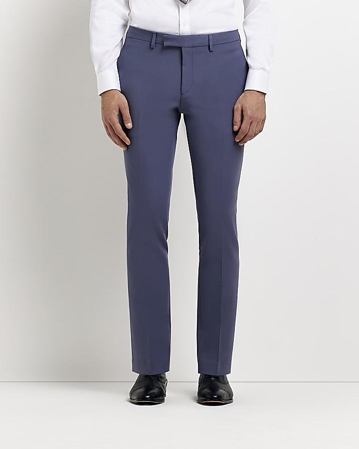 White trouser store suit river island