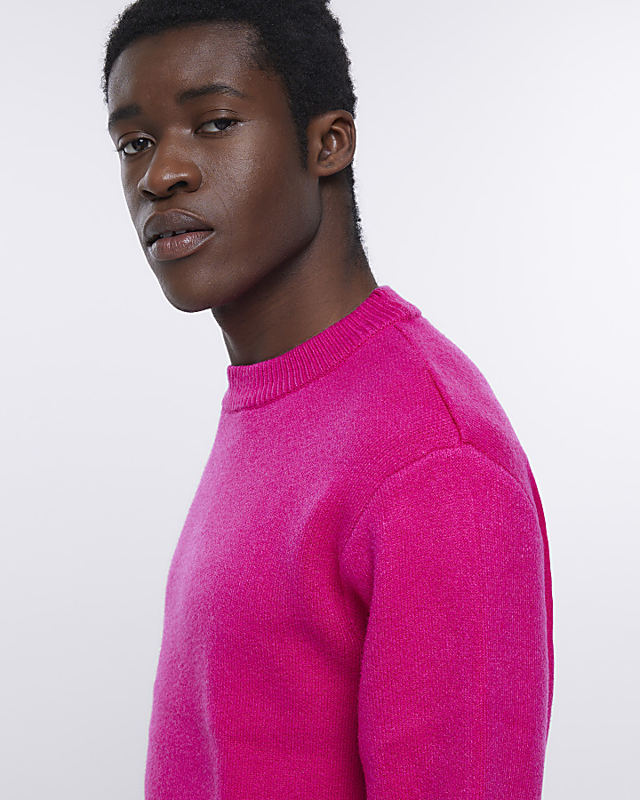 Pink Regular fit jumper