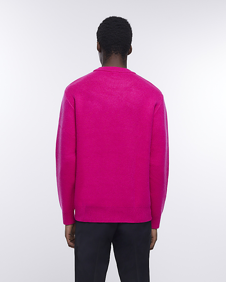 Pink Regular fit jumper