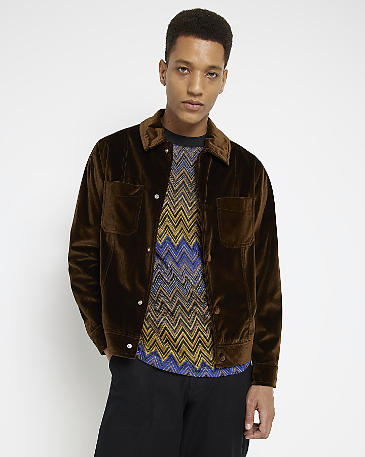 River island cheap velvet jacket