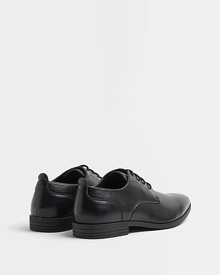 Black derby shoes