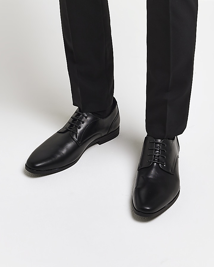 Tie up best sale black shoes