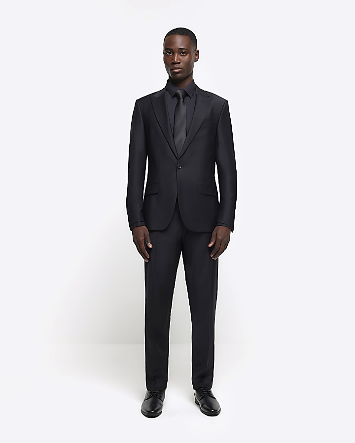 Premium Black wool Pant Suit