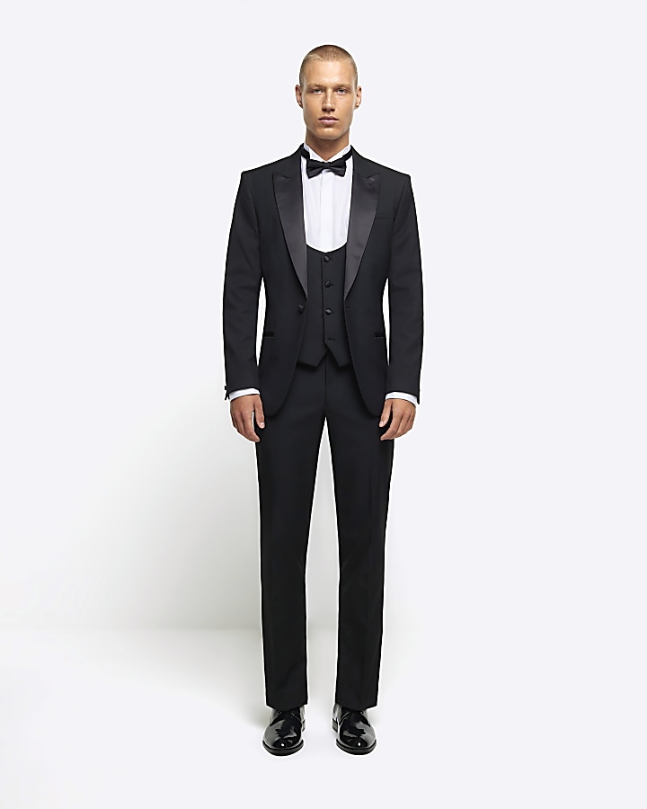 Mens slim fit tuxedo on sale suit