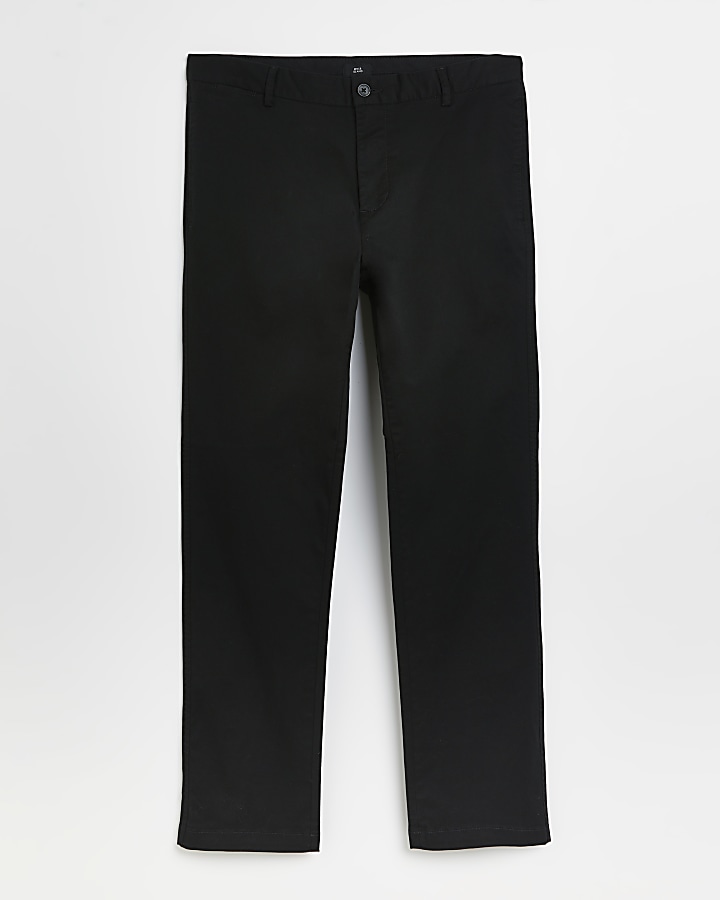 Black slim fit Chino trousers