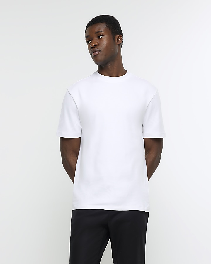 White High Neck T-Shirt