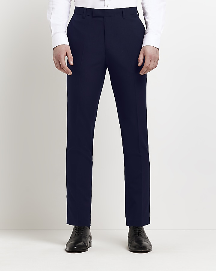 Navy skinny hot sale fit trousers