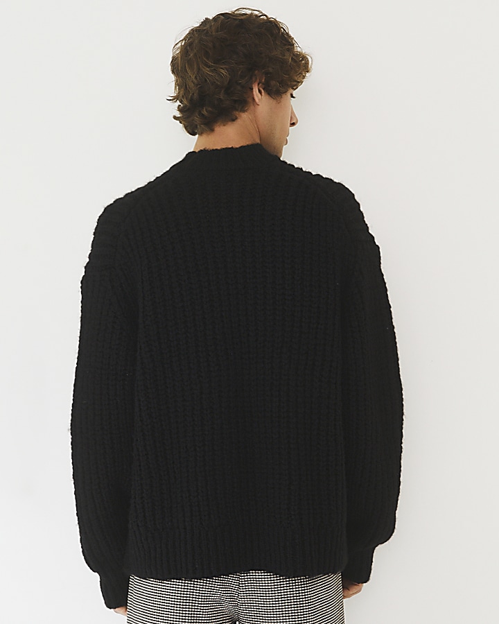 Black RI Studio loose fit knitted jumper