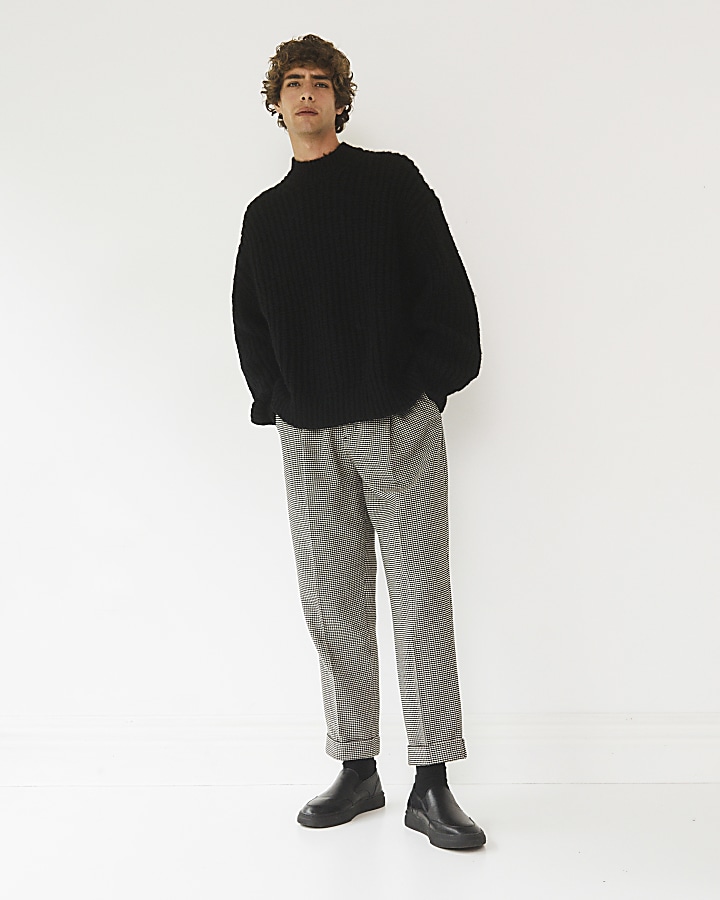 Black RI Studio loose fit knitted jumper