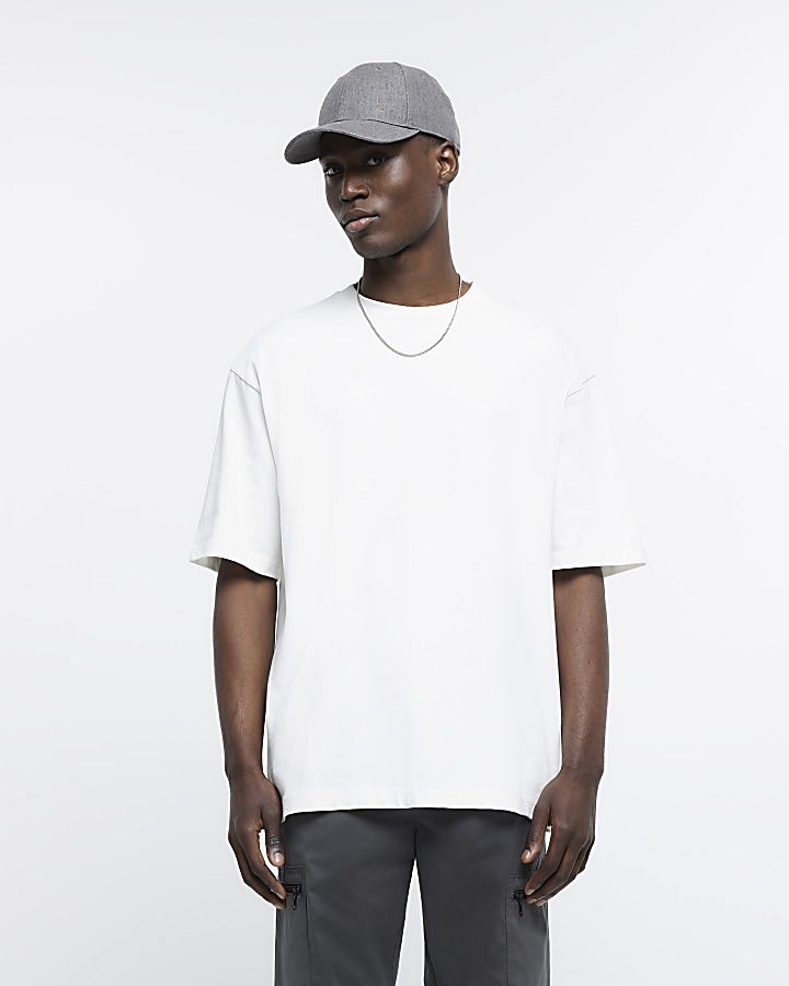 Ecru RI Studio oversized fit t-shirt