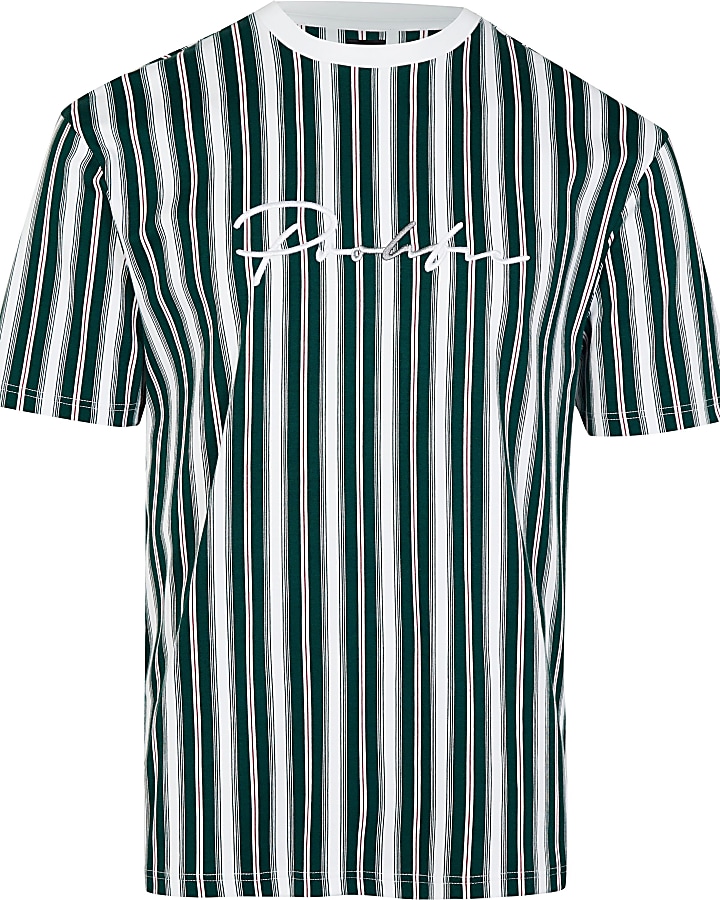 Big & tall Prolific green stripe t-shirt