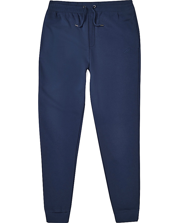 Blue RI muscle fit joggers