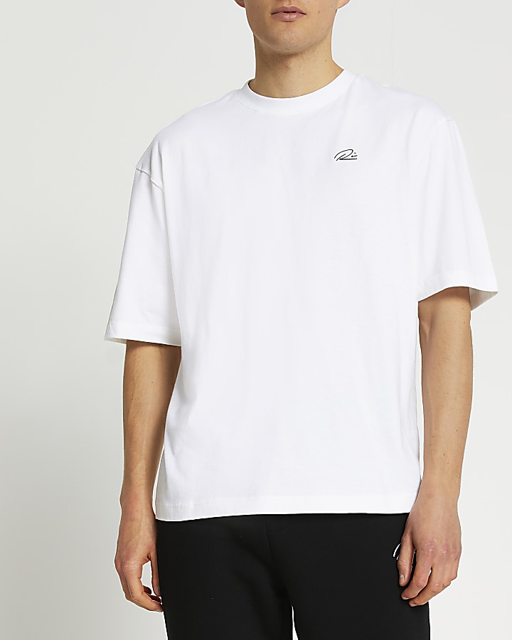 White RI oversized t-shirt