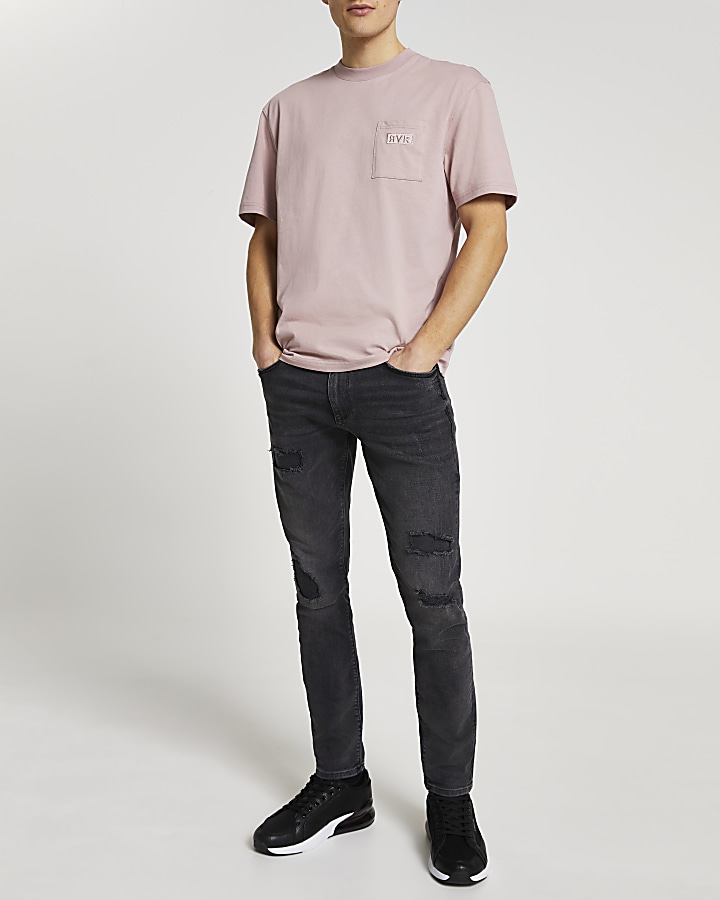 Pink RVR pocket t-shirt